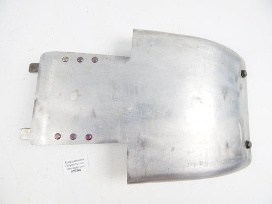VINTAGE MOTORCYCLE ENGINE FRAME PROTECTOR SKID PLATE 14"x9.5" ENDURO MOTOCROSS - MotoRaider
