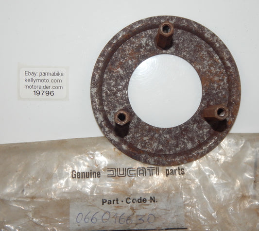 OEM DUCATI CAGIVA 1984 ALAZURRA 350 MOTOR CLUTCH PREASSURE PLATE 066016630 ITALY - MotoRaider