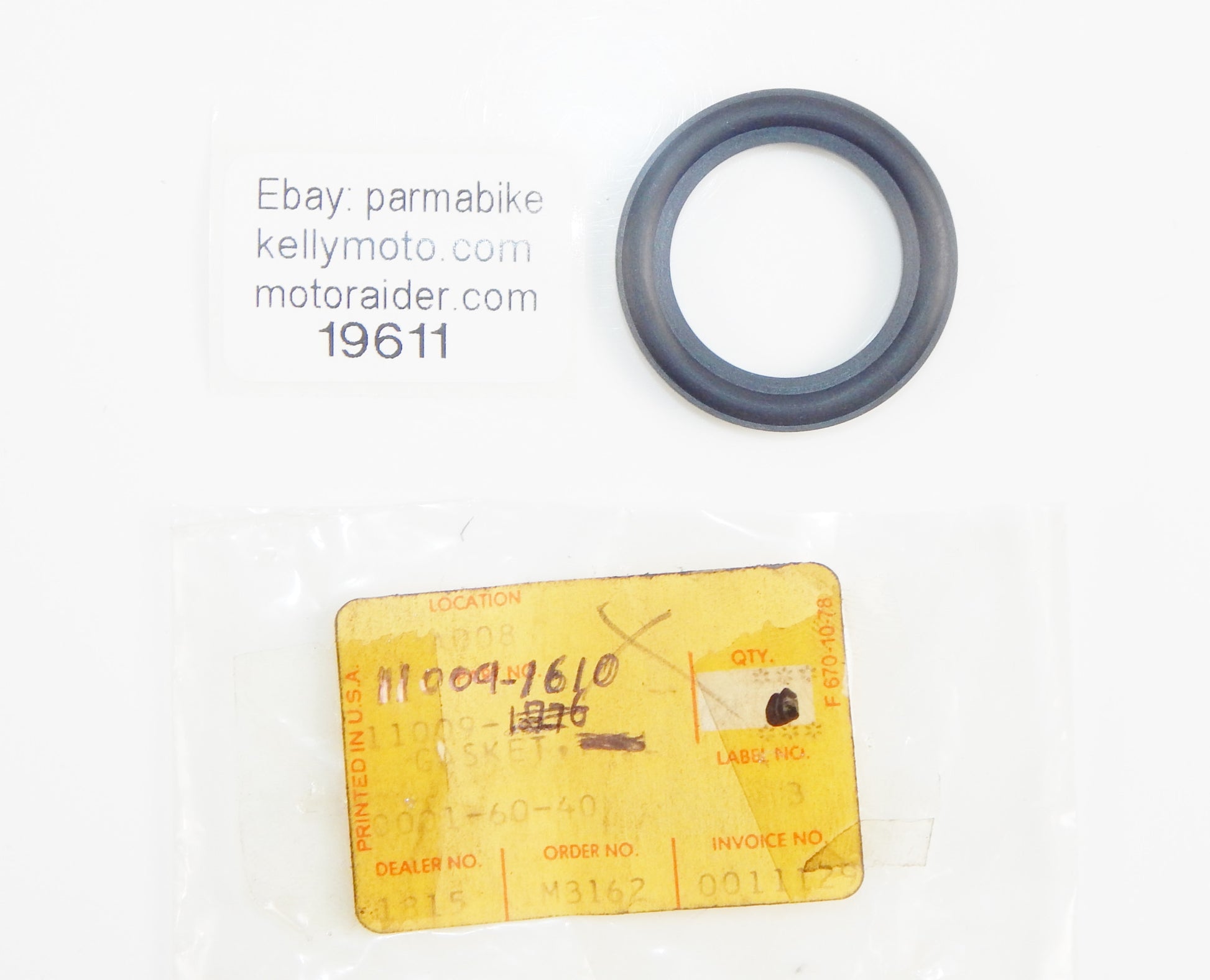 OEM KAWASAKI 1987-88 NINJA 750R ZX750 CYLINDER HEAD SPARK PLUG GASKET 11009-1610 - MotoRaider