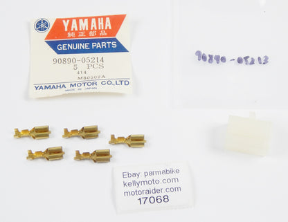 OEM YAMAHA 1985 70ETLK OUTBOARD MOTOR FEMALE INSERT SOCKET (5) + SOCKET - MotoRaider