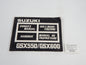 1986 SUZUKI GSX500 GSX600 USER OWNER MANUAL BOOK 99011-43424-027 MULTI LANGUAGE - MotoRaider
