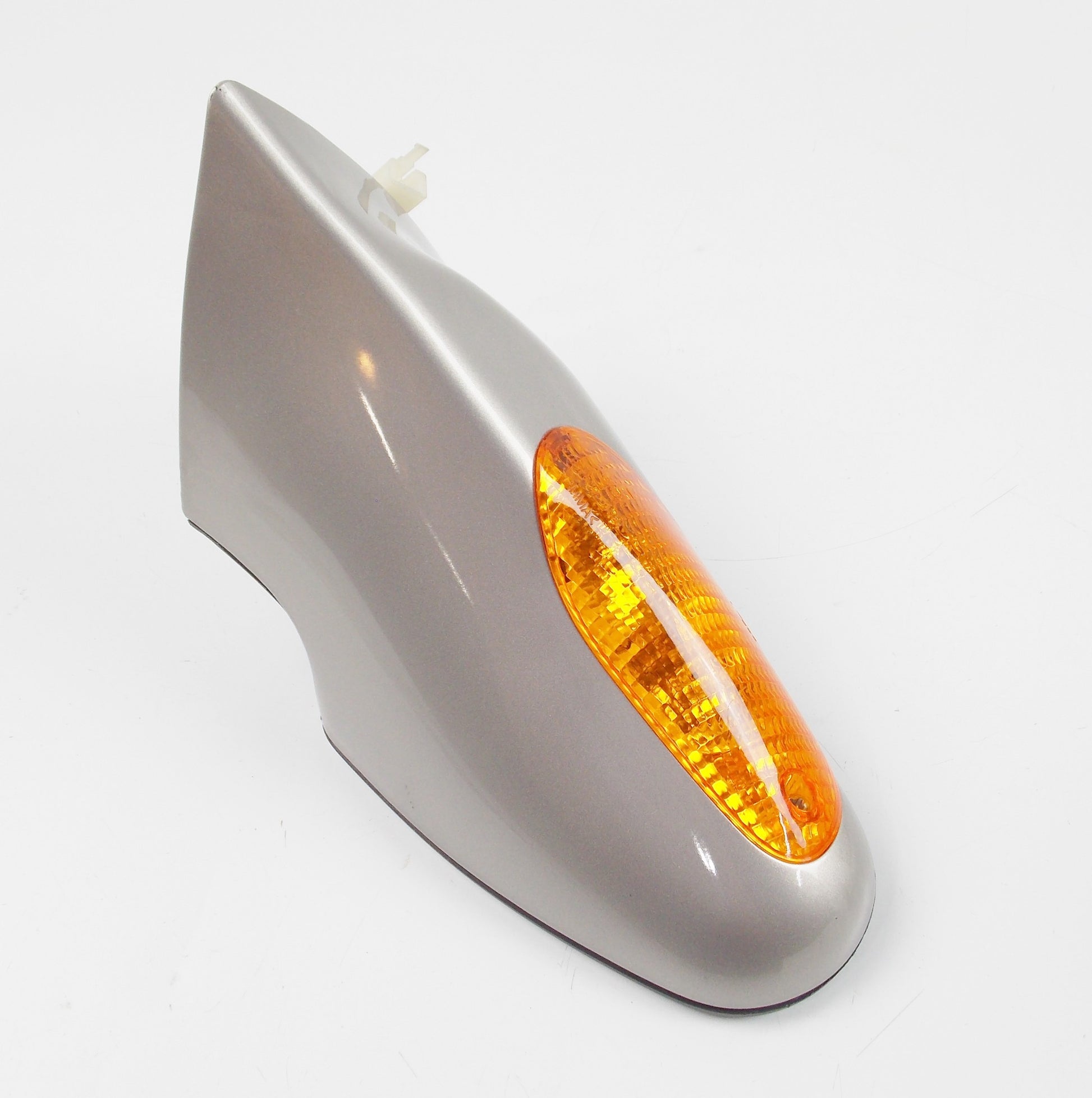 NOS OEM MALAGUTI 125 R180 LEFT REAR VIEW MIRROR INDICATOR METALIX SILVER 088.026 - MotoRaider