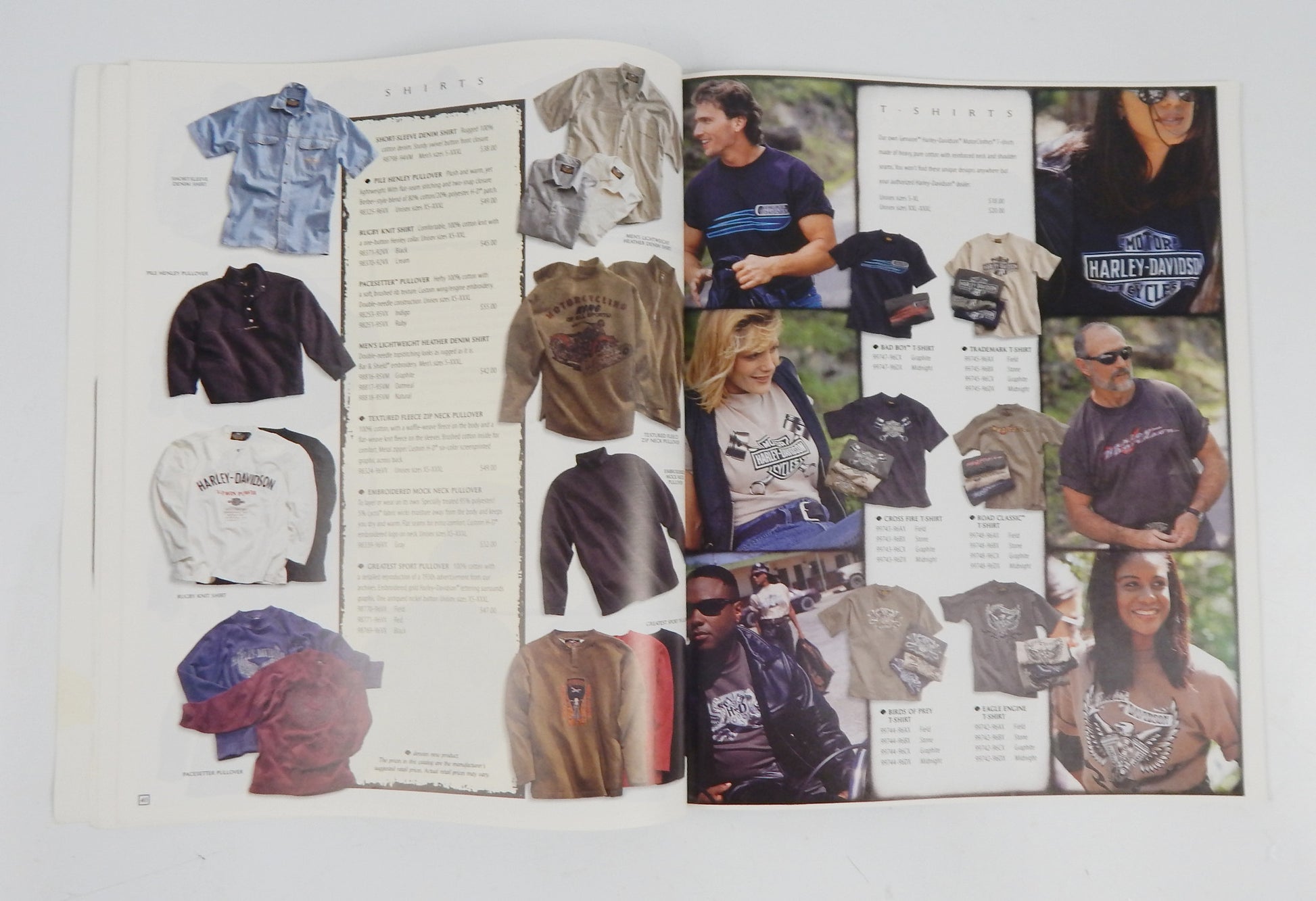 1991 HARLEY CATALOGUE 1994 ANNUAL REPORT 1995 GENUINE MOTORCLOTHES EVO SOFTAIL - MotoRaider