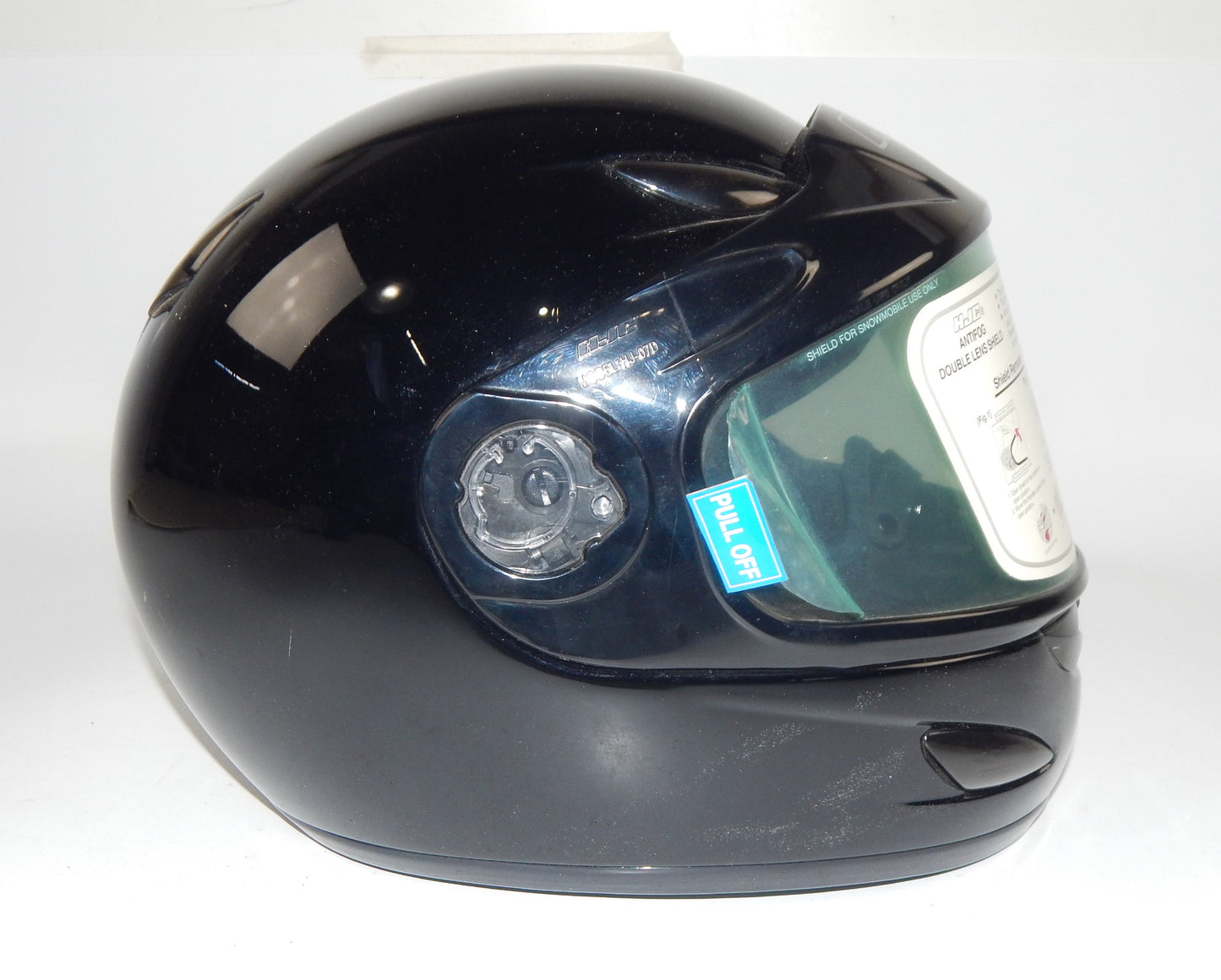 HJC CL-14 S MOTORCYCLES HELMET BLACK CLEAR SHIELD SIZE S ATV SNOWMOBILE QUAD - MotoRaider