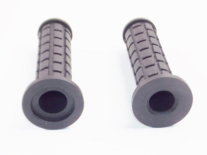 HANDLEBAR BLACK RUBBER HAND GRIPS SCCOTER MOTORCYCLE APRILIA CAGIVA GUZZI MORINI - MotoRaider