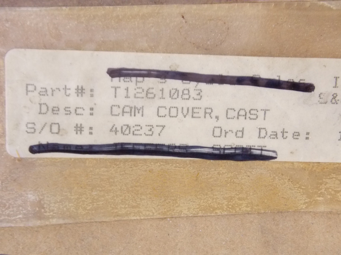 NOS OEM TRIUMPH 2001-2003 TT600 / 2003-2005 SPEED FOUR CAM COVER  T1261083 - MotoRaider