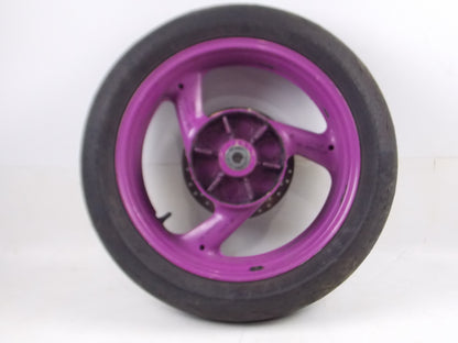 1994-1995 FZR 600R YAMAHA 17" REAR WHEEL ALLOY TIRE DISC BRAKE ROTOR JAPAN - MotoRaider