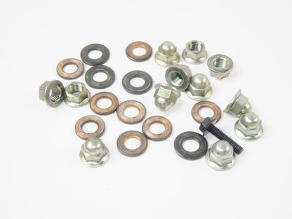 1986 SUZUKI GSXR 750 MOTOR ENGINE HEAD BOLT NUTS+COPPER WASHERS VINTAGE - MotoRaider