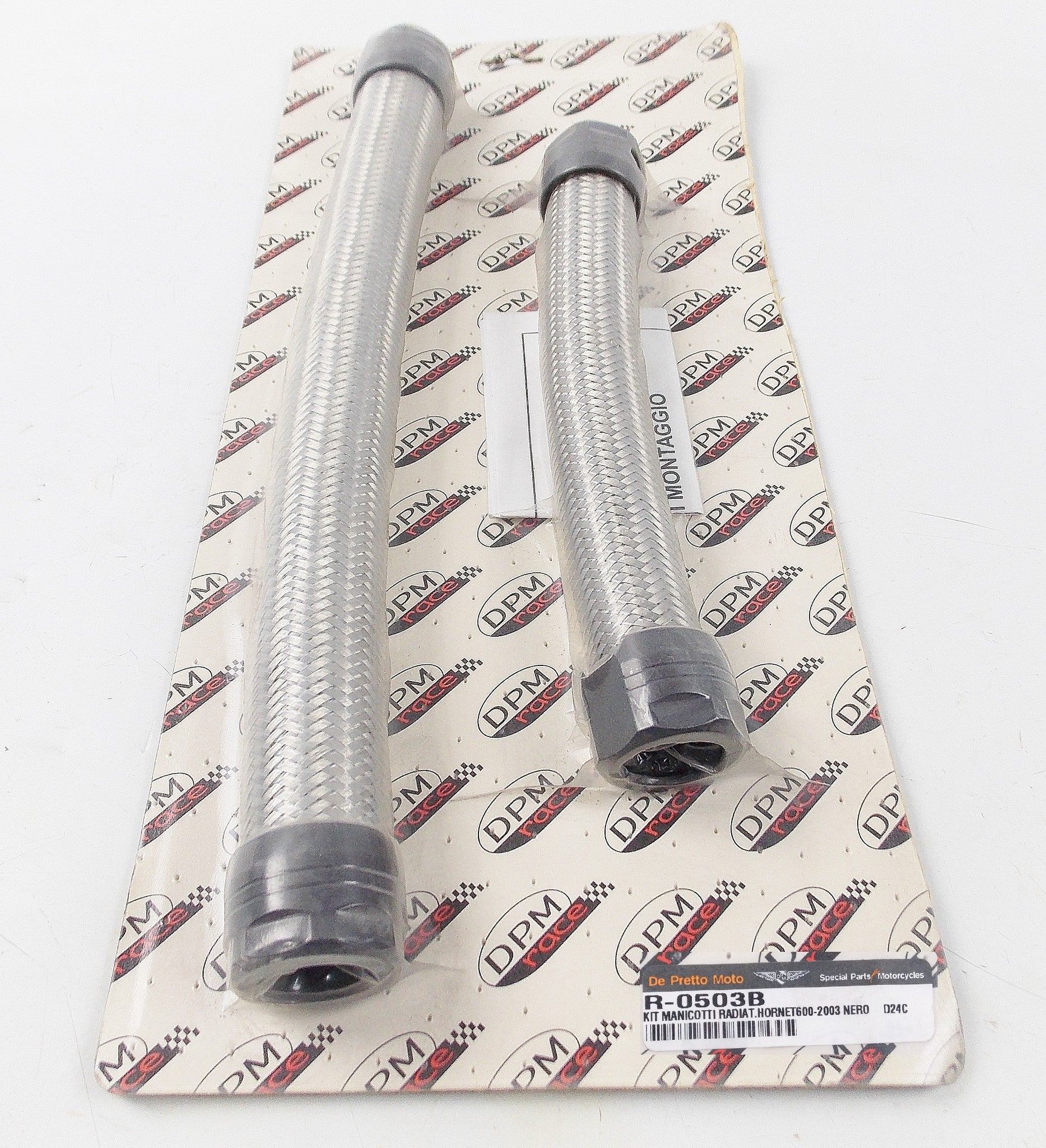 NOS DE PRETTO MOTO 2003 HONDA HORNET 600 BREADED RADIATOR HOSE KIT R-0503B - MotoRaider