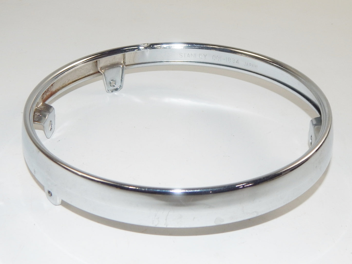 OEM KAWASAKI HEADLIGHT RIM BEZEL CHROME 001-1834 STANLEY VINTAGE MOTORCYCLE - MotoRaider