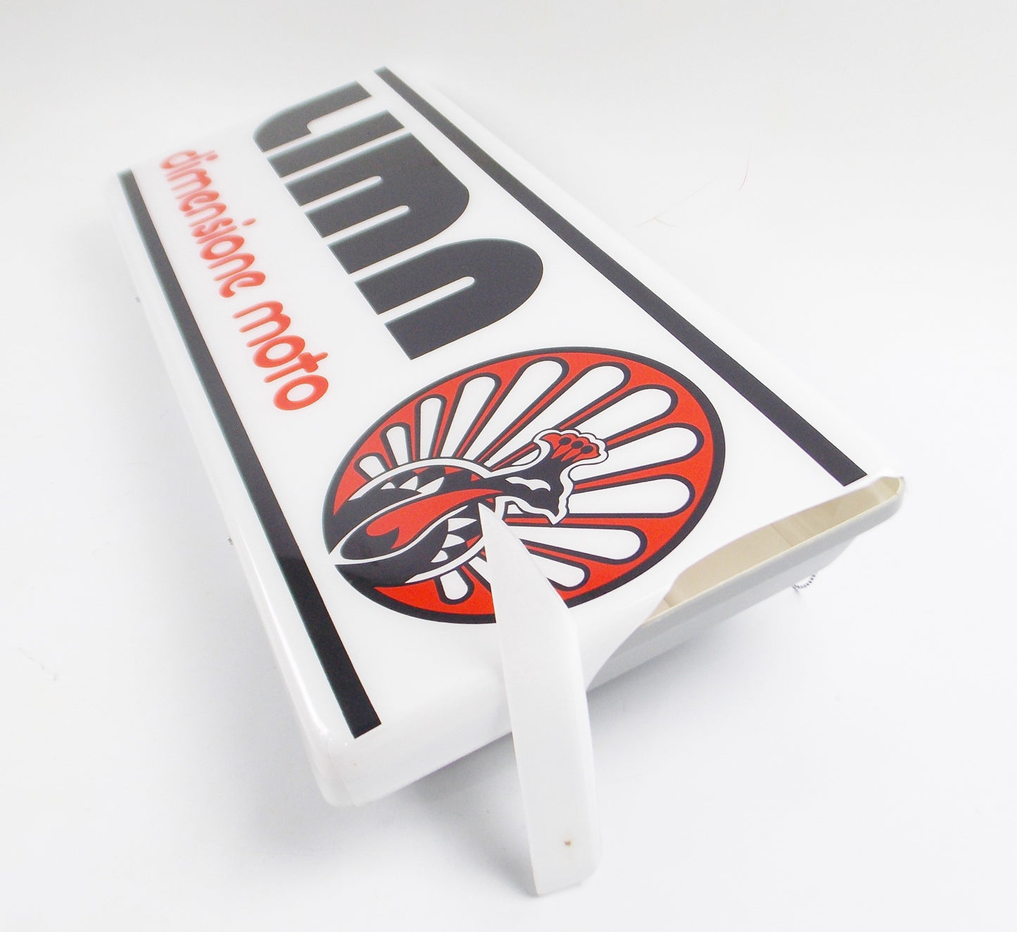 LIMA DIMENSIONE MOTO ORIGINAL ITALIAN DEALER SIGNAL WHITE 29.75x11.75x3" MARQUEE - MotoRaider