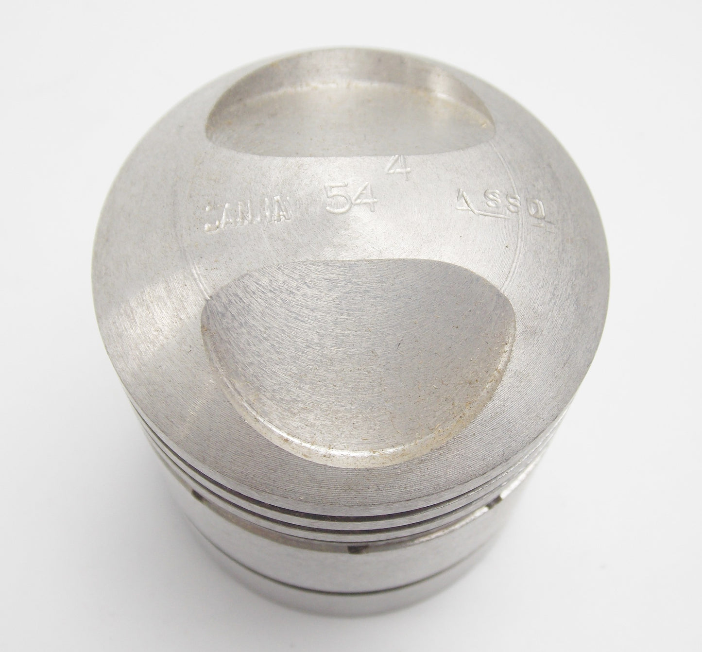 NOS ASSO WERKE PISTON+RINGS+CLIPS+PIN SET CPL 55.4 mm FB MONDIAL 125 cc CHAMPION - MotoRaider