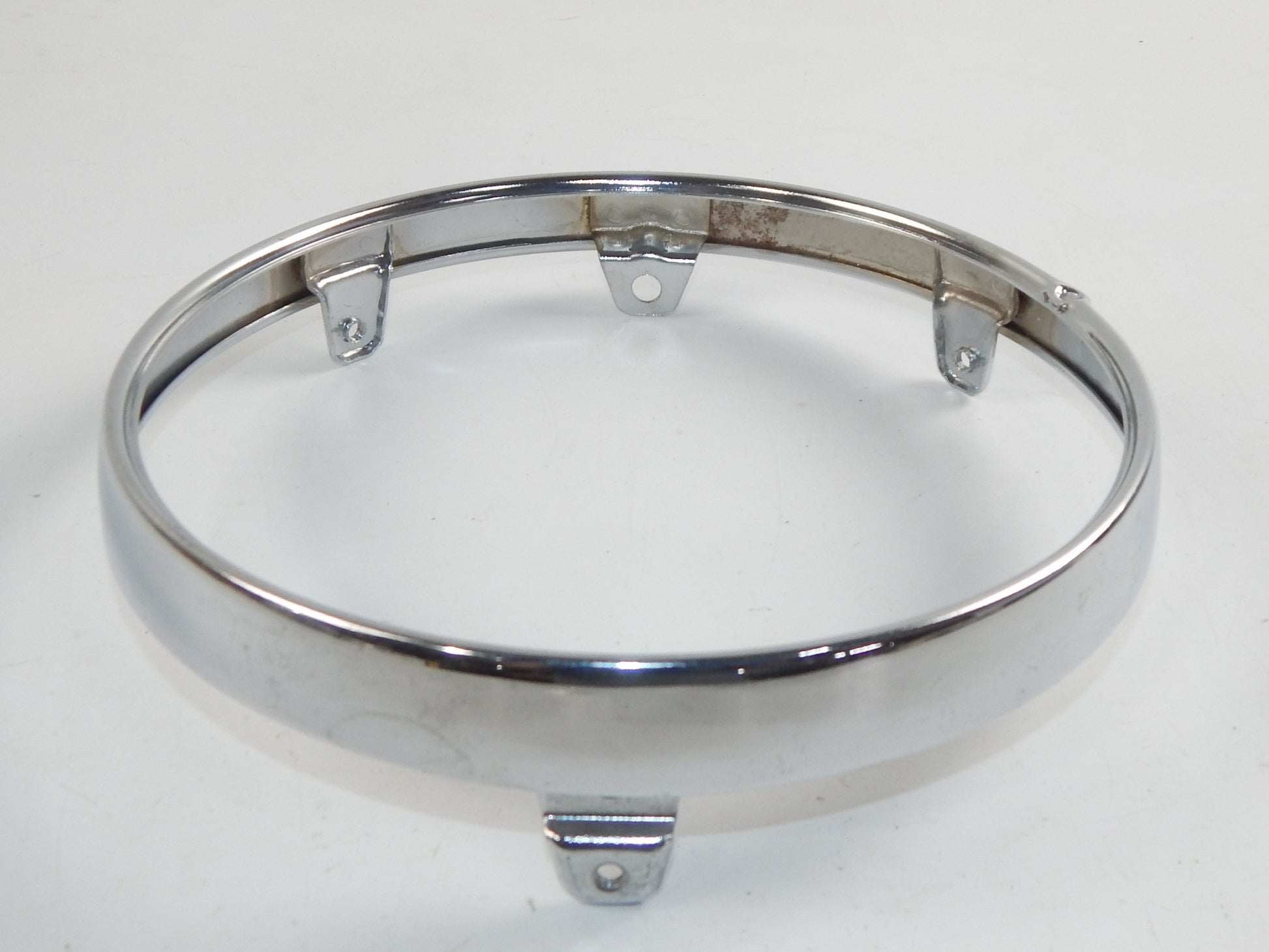 OEM KAWASAKI HEADLIGHT RIM BEZEL CHROME 001-1834 STANLEY VINTAGE MOTORCYCLE - MotoRaider