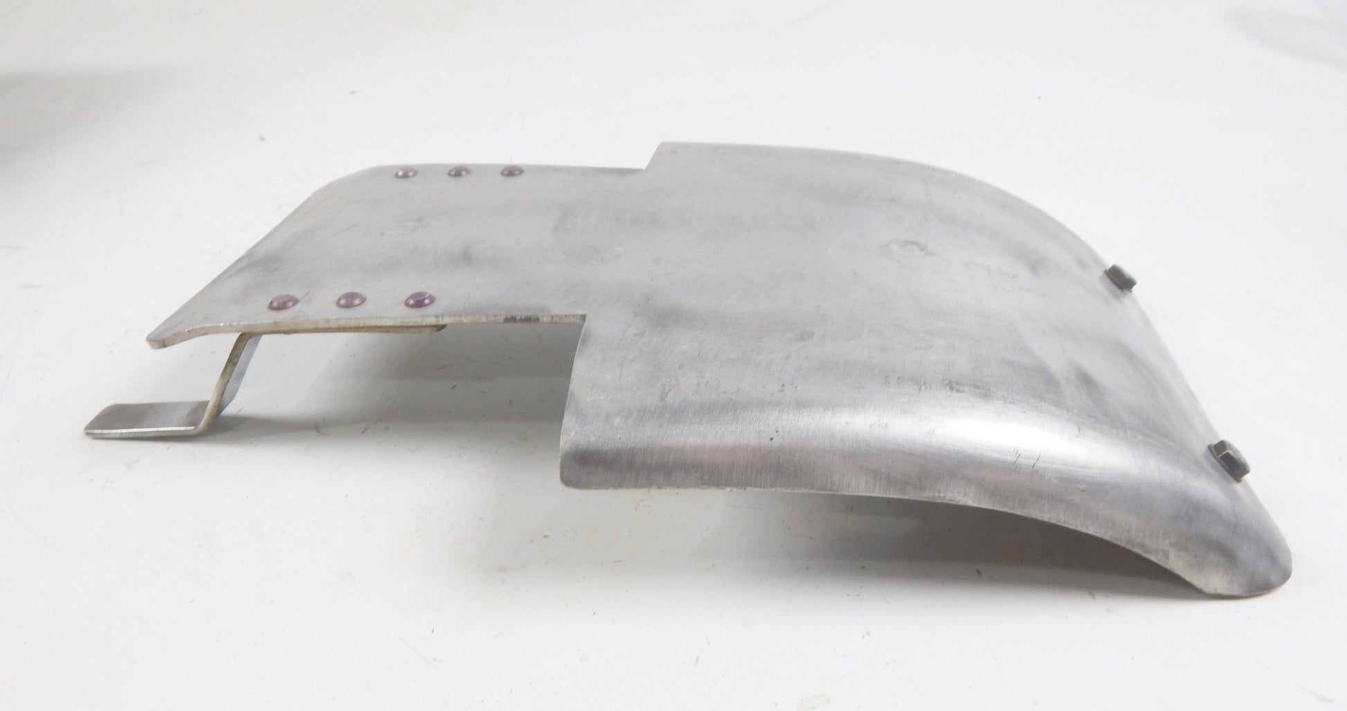 VINTAGE MOTORCYCLE ENGINE FRAME PROTECTOR SKID PLATE 14"x9.5" ENDURO MOTOCROSS - MotoRaider