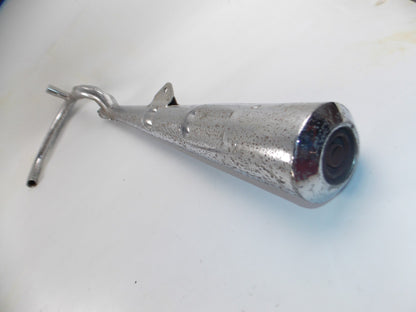 OEM SUZUKI 1977-79 GS550 GS500 MUFFLER EXHAUST SILENCER LEFT CHROME 14340-47100 - MotoRaider