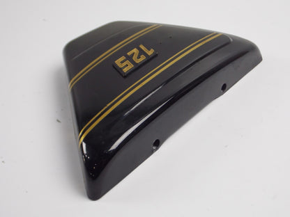NOS OEM LAVERDA LZ 125 175 LH FRAME SIDE COVER PANEL BLACK 61 706 050 61706050 - MotoRaider