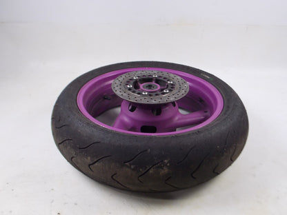 1994-1995 FZR 600R YAMAHA 17" REAR WHEEL ALLOY TIRE DISC BRAKE ROTOR JAPAN - MotoRaider