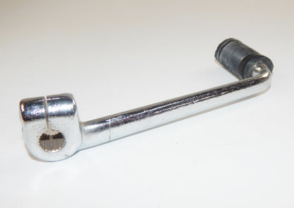 VINTAGE MOTORCYCLE RH GEAR SHIFTER LEVER PEDAL L=135mm SPLINE D=12mm MORINI BETA - MotoRaider