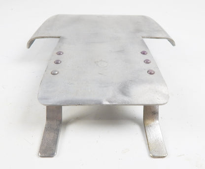 VINTAGE MOTORCYCLE ENGINE FRAME PROTECTOR SKID PLATE 14"x9.5" ENDURO MOTOCROSS - MotoRaider