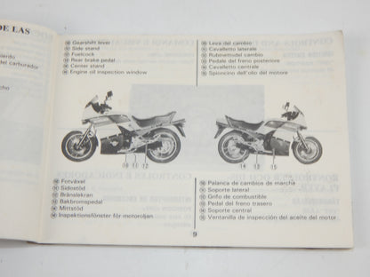 1986 SUZUKI GSX500 GSX600 USER OWNER MANUAL BOOK 99011-43424-027 MULTI LANGUAGE - MotoRaider