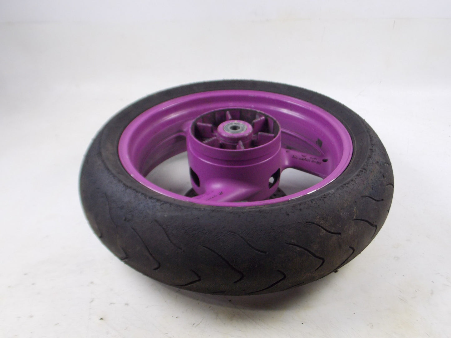 1994-1995 FZR 600R YAMAHA 17" REAR WHEEL ALLOY TIRE DISC BRAKE ROTOR JAPAN - MotoRaider
