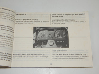 1986 SUZUKI GSX500 GSX600 USER OWNER MANUAL BOOK 99011-43424-027 MULTI LANGUAGE - MotoRaider