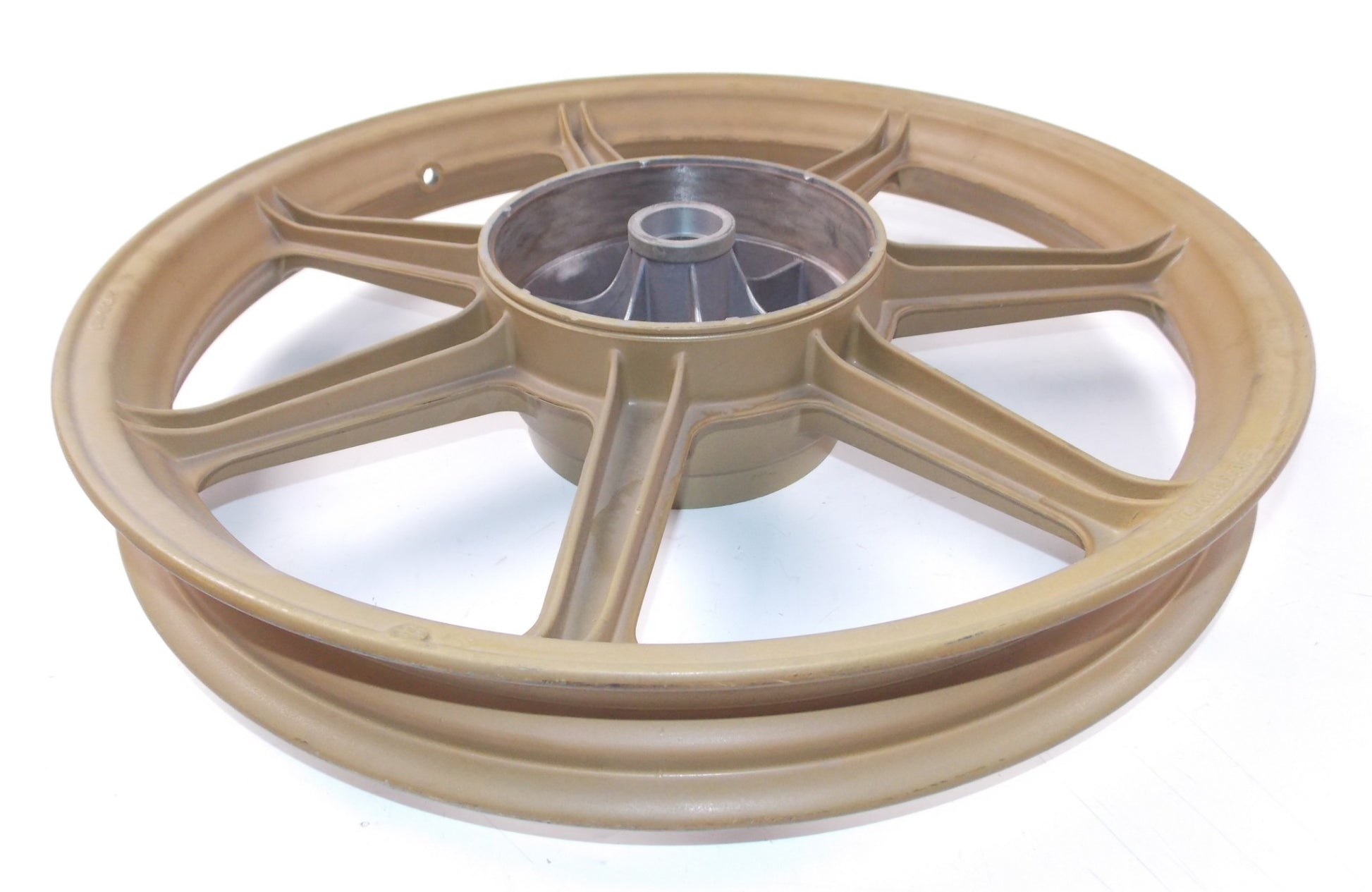 GRIMECA 7 RAZZE REAR WHEEL RIM DOT-D GOLDEN 7 SPOKES 1.85 x 18" LAVERDA CAGIVA - MotoRaider