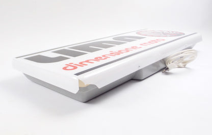 LIMA DIMENSIONE MOTO ORIGINAL ITALIAN DEALER SIGNAL WHITE 29.75x11.75x3" MARQUEE - MotoRaider