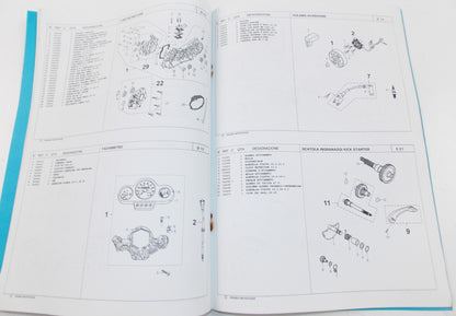 03/2001 PEUGEOT SCOOTER XFIGHT XTEAM XRACE 50 CATALOG MANUAL BOOK ITALIAN - MotoRaider
