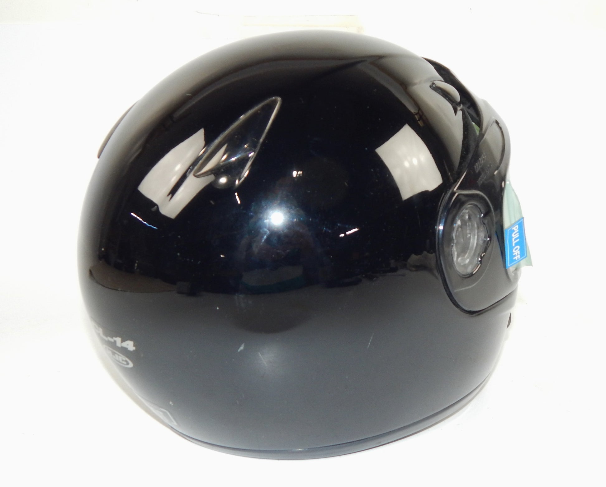 HJC CL-14 S MOTORCYCLES HELMET BLACK CLEAR SHIELD SIZE S ATV SNOWMOBILE QUAD - MotoRaider