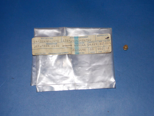 NOS  1967-1983 YAMAHA YR1/2 DT1/2/3 AT1/2 L5 R3 RT2/3 LT3 MAIN JET 137-14143-34 - MotoRaider