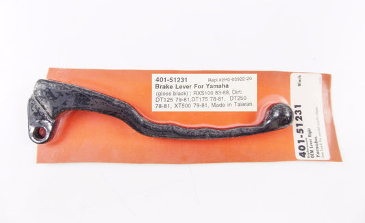 FLANDERS BRAKE LEVER YAMAHA 83-88 RXS100 | 79-81 DT125 401-51231 - MotoRaider