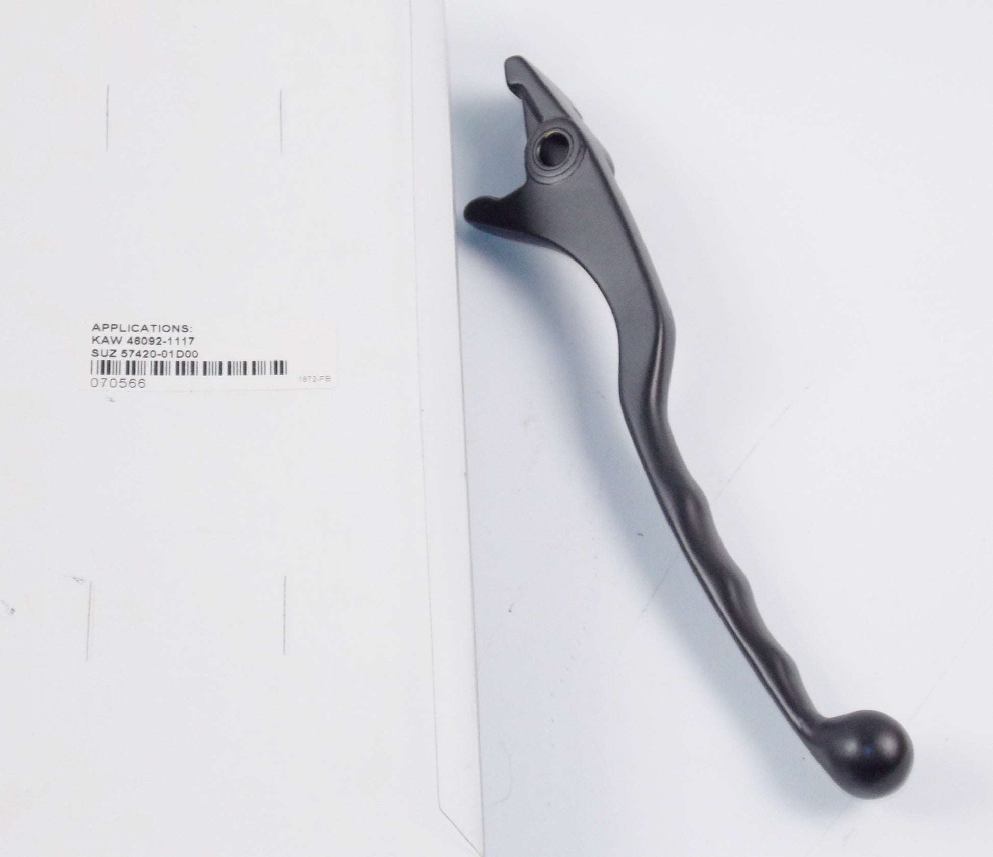 KAWASAKI SUZUKI RH FRONT BRAKE LEVER BLACK 070566|46092-1117|57420-01D00 - MotoRaider