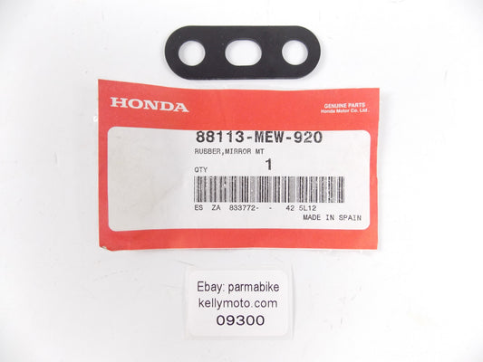 NOS OEM HONDA 2010-2011 NT700 RUBBER MIRROR MOUNTING 88113-MEW-920 - MotoRaider