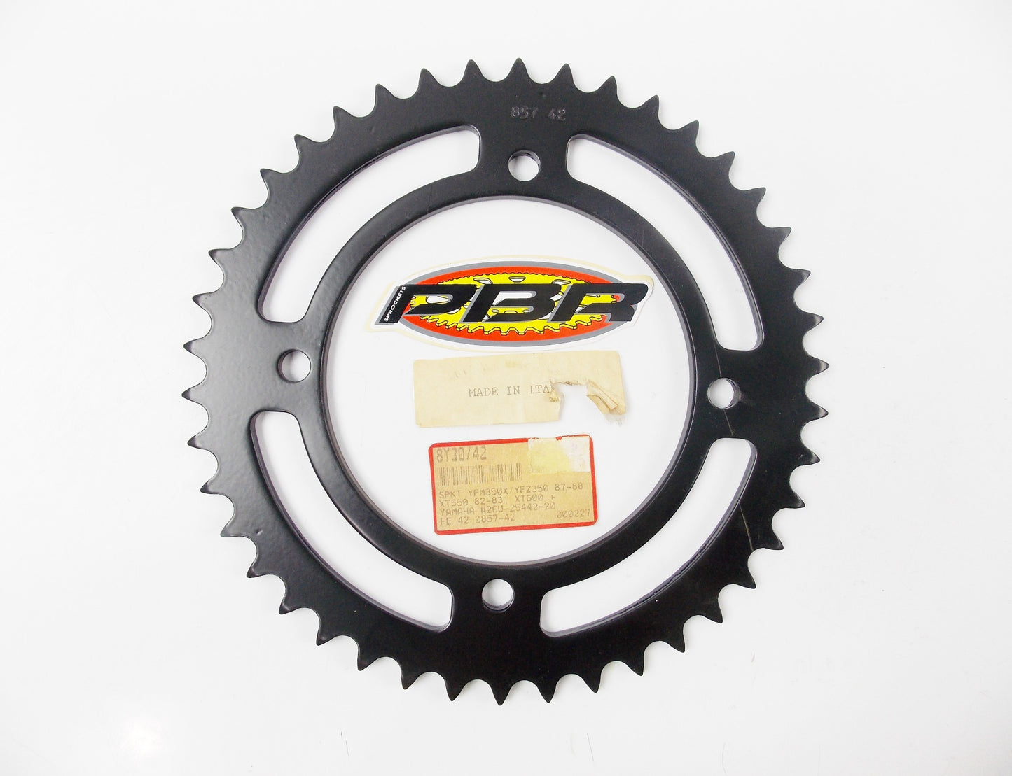 PBR REAR SPROCKET 42T YAMAHA 87-88 YFZ 350 | 82-83 XT 550 857-42 | 8Y30/42 - MotoRaider
