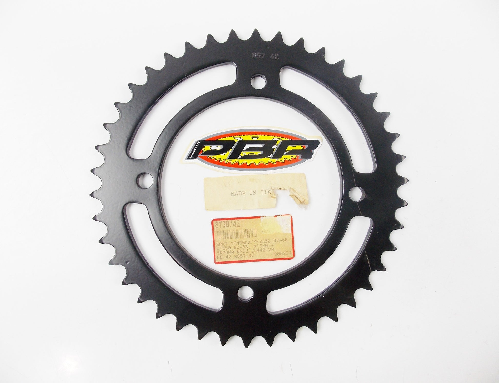 PBR REAR SPROCKET 42T YAMAHA 87-88 YFZ 350 | 82-83 XT 550 857-42 | 8Y30/42 - MotoRaider