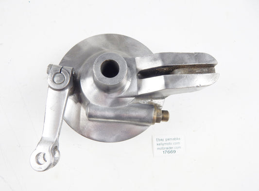 1970 GILERA 125 GIUBILEO REAR WHEEL HUB BRAKE PLATE SHOES VINTAGE ITALY - MotoRaider