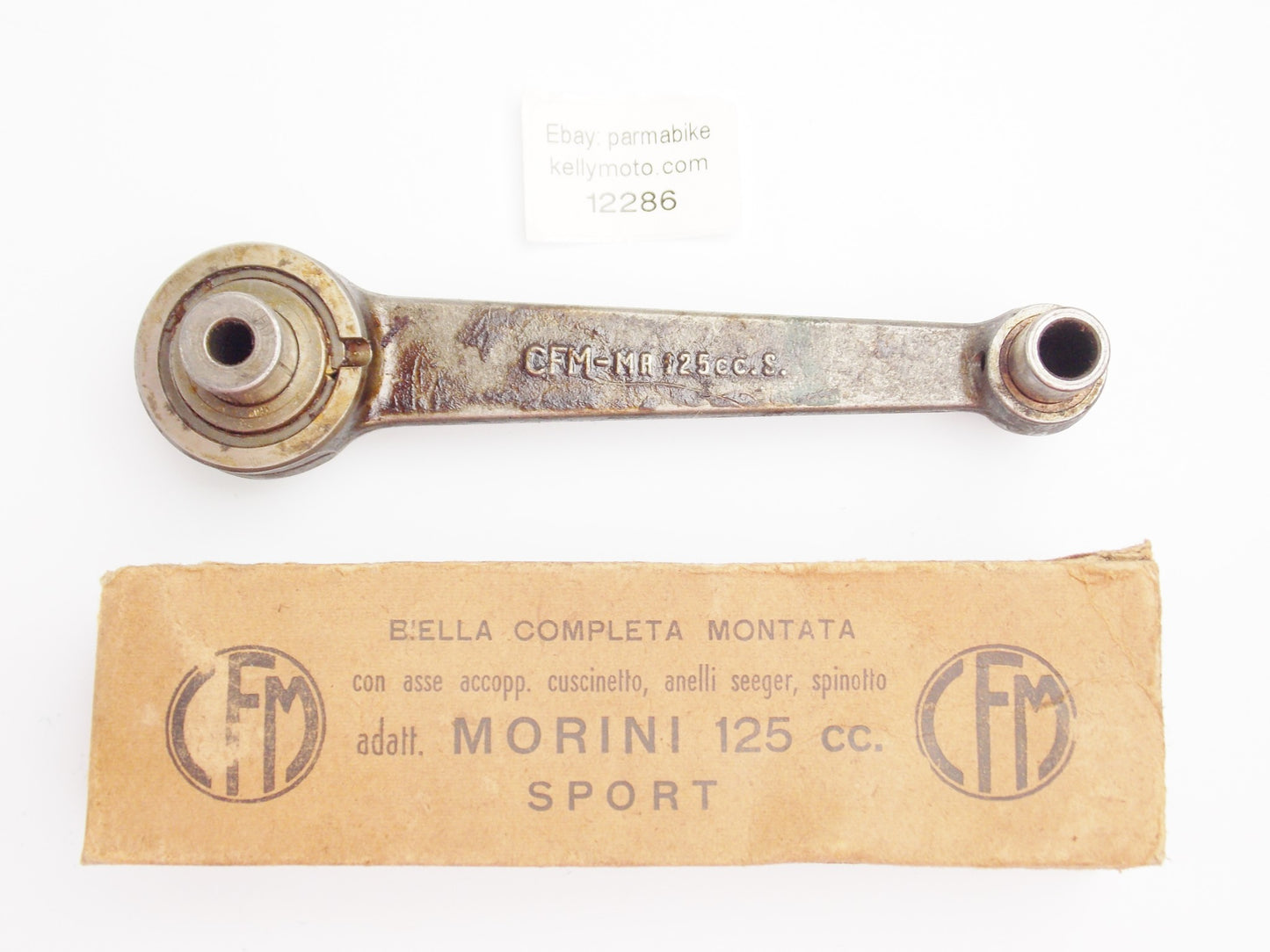 OEM CFM CONNECTINIG ROD + PINS + ROLLER BEARING MOTOR ENGINE MORINI 125 cc Sport - MotoRaider