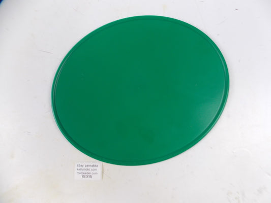 VINTAGE MOTORCYCLES ENDURO MOTOCROSS OVAL PLATES 9"x11" PLASTIC GREEN BULTACO MZ - MotoRaider