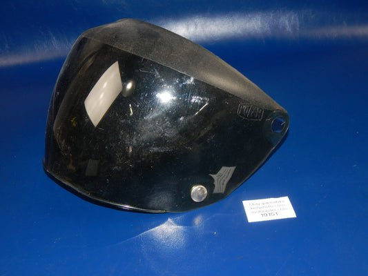 VINTAGE MOTORCYCLE HELMET NOLAN GREEN VISOR SHIELD SCREEN GILERA MORINI MV ITALY - MotoRaider