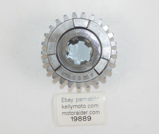 OEM KTM 1999/04 125SX(EU)  2001 125EXC(EU) 5th SLIDING GEAR 25T. STAMPED "5S25" - MotoRaider