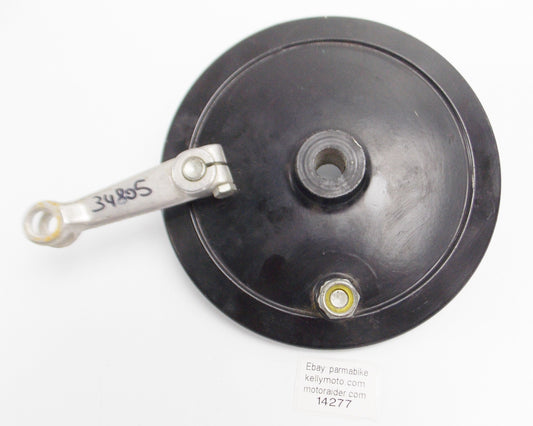 FRONT WHEEL BRAKE HUB PLATE D=180mm AXLE D=15mm CAGIVA ACTUATOR LEVER 800034805 - MotoRaider
