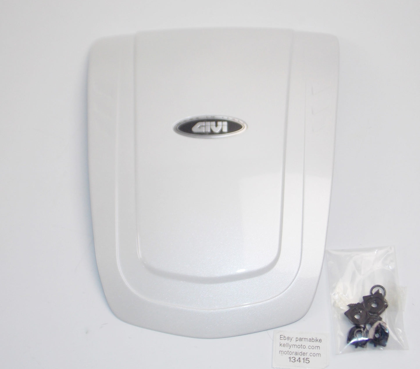 GIVI C340 PEARL WHITE TOP LID CASE LUGGAGE COVER PANEL MOTORCYCLE SCOOTER - MotoRaider
