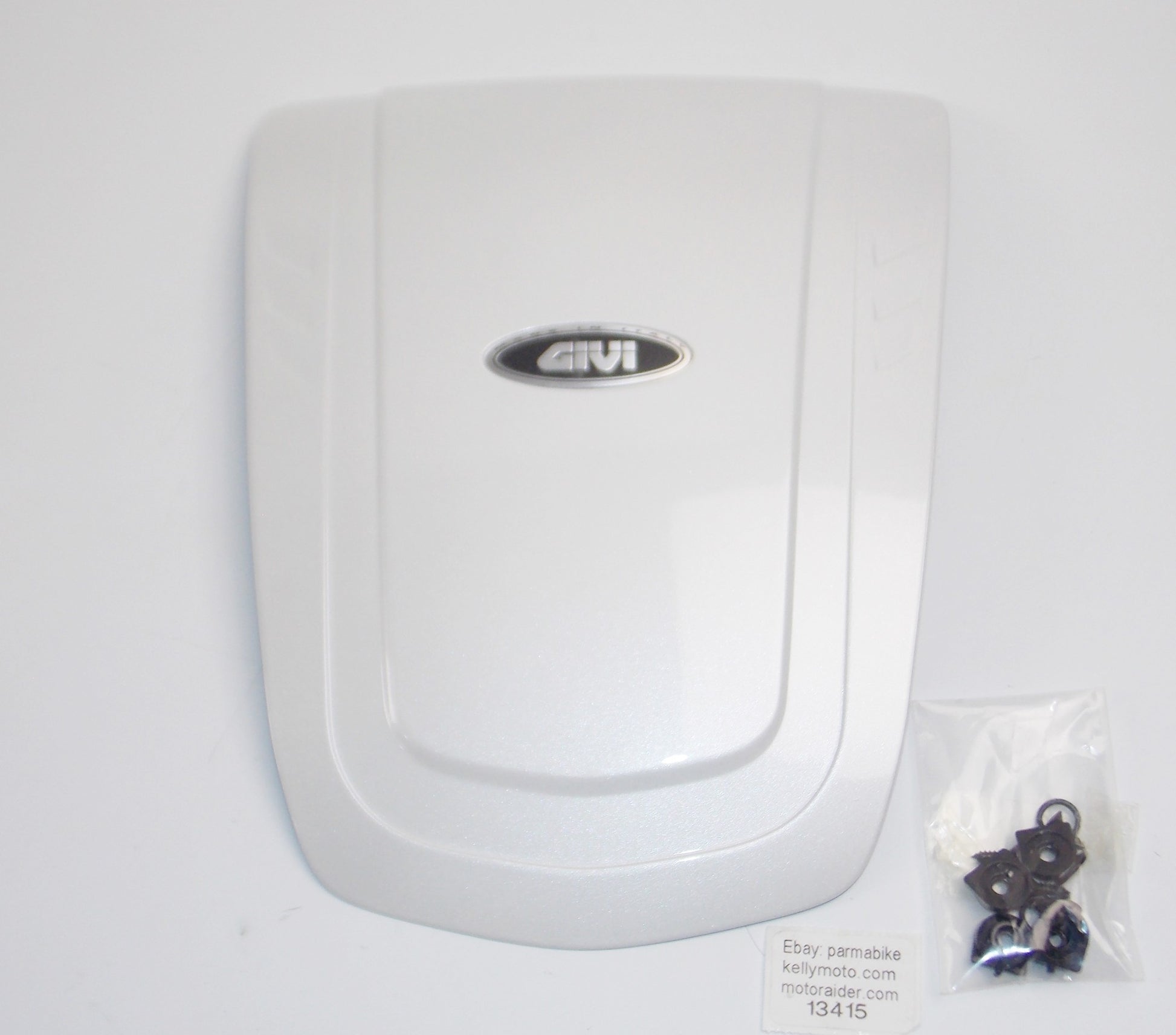 GIVI C340 PEARL WHITE TOP LID CASE LUGGAGE COVER PANEL MOTORCYCLE SCOOTER - MotoRaider