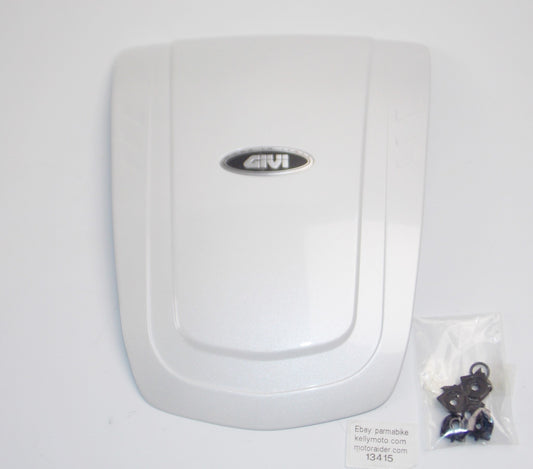 GIVI C340 PEARL WHITE TOP LID CASE LUGGAGE COVER PANEL MOTORCYCLE SCOOTER - MotoRaider