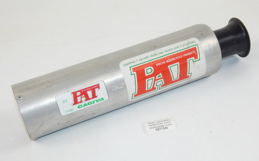 PAT MOTORCYCLE RACING MUFFLER SILENCER EXHAUST PIPE VINTAGE DUCATI YAMAHA CAGIVA - MotoRaider