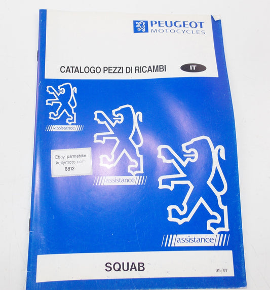 04/1997 PEUGEOT SCOOTER SQUAB PARTS CATALOG MANUAL BOOK ITALIAN - MotoRaider
