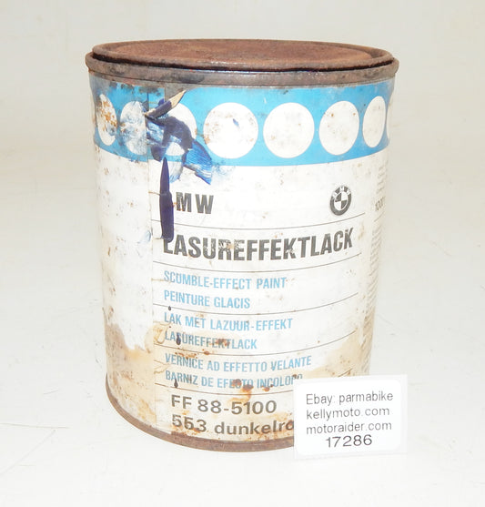OEM BMW 1000ml SCUMBLE - EFFECT PAINT CAN FF 88-5100 553 DARK RED (Dunkelrot) - MotoRaider