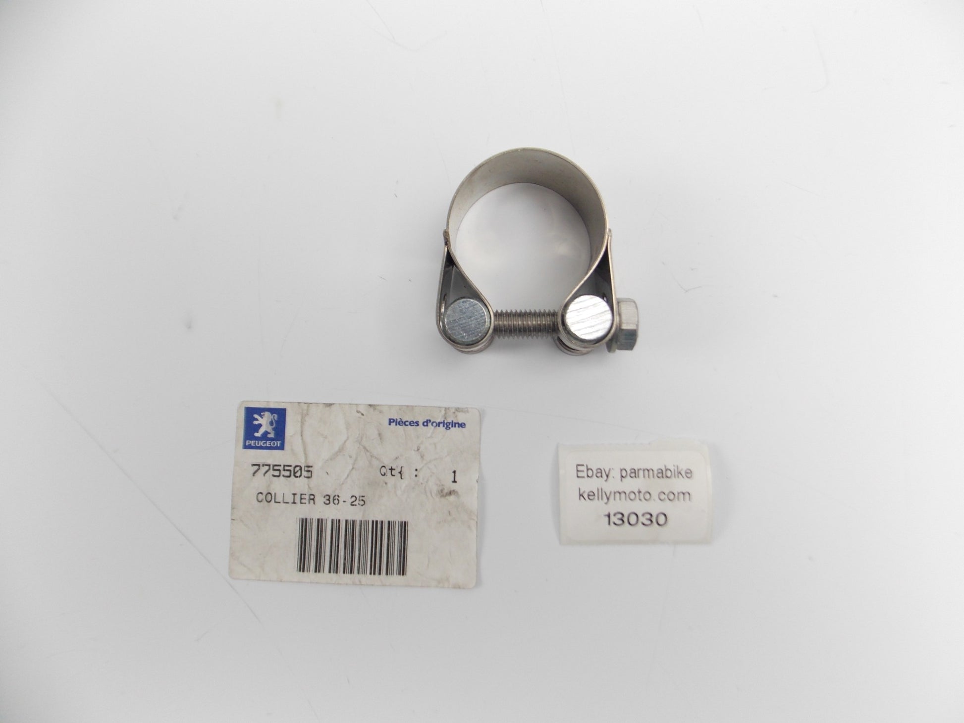 OEM PEUGEOT 2012 SAT 2 125 EXHAUST TUBE CLAMP CLIP 36/367-25 COLLAR 775505 - MotoRaider