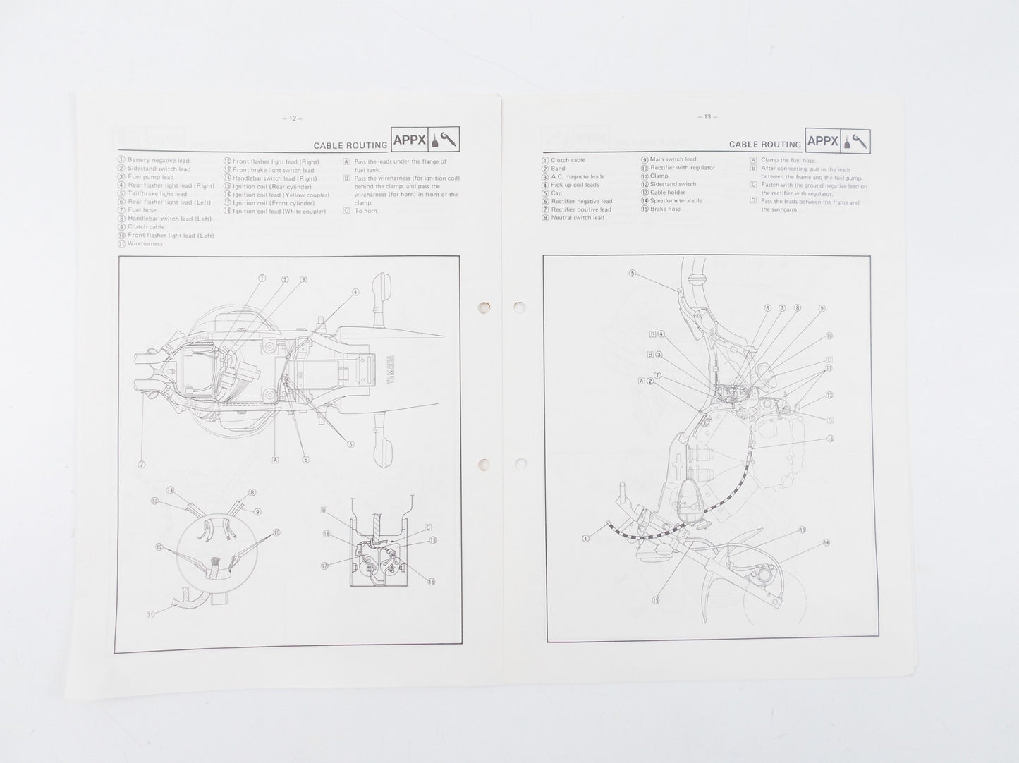 OEM 1989 YAMAHA XV535 SERVICE INFORMATION BOOKLET MANUAL 2YL-SE2 - MotoRaider